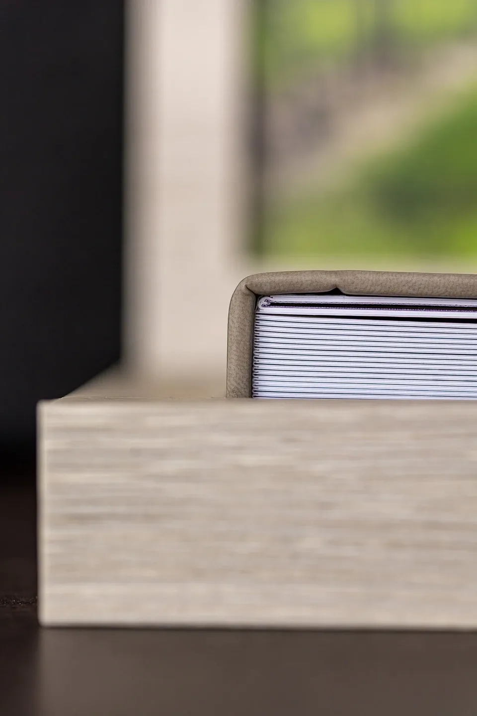 Hochzeitsalbum mit Leinencover in der passenden Aufbewahrungsbox